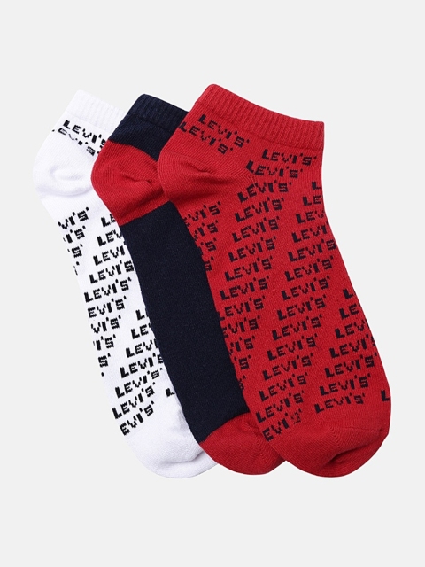 

Levis Men Pack Of 3 Assorted Ankle-Length Socks