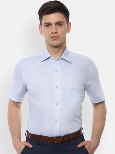 

Louis Philippe Men Blue Regular Fit Solid Casual Shirt