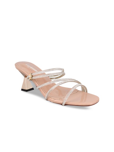 

Stelatoes Women Pink Embellished Sandals