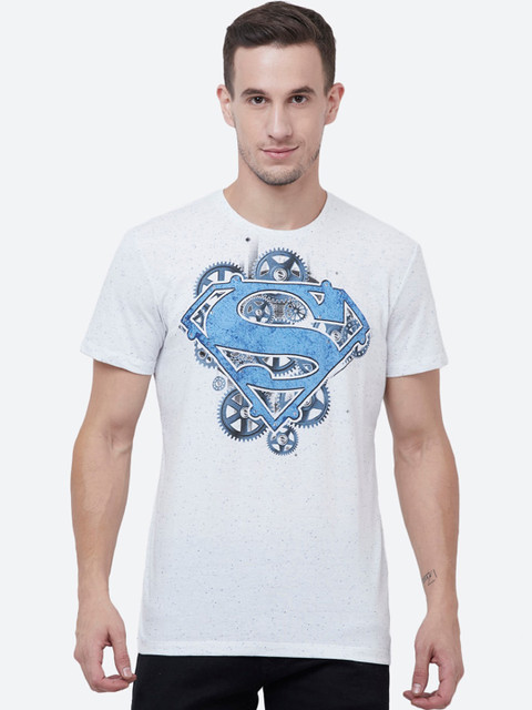 

Free Authority Men White Printed Round Neck T-shirt