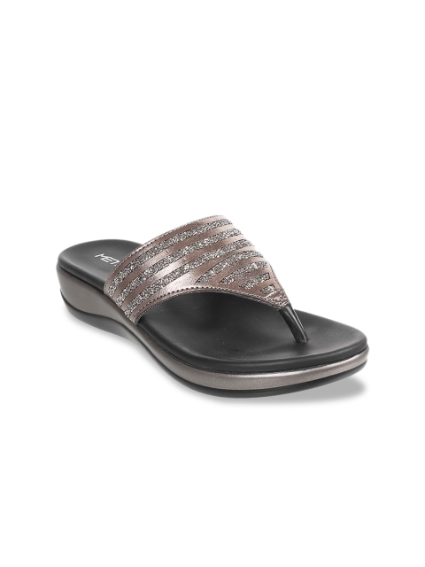

Metro Women Grey Embellished Sandals