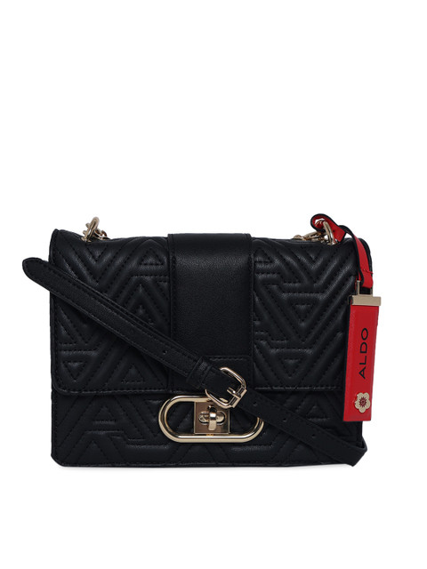 

ALDO Black Textured Sling Bag