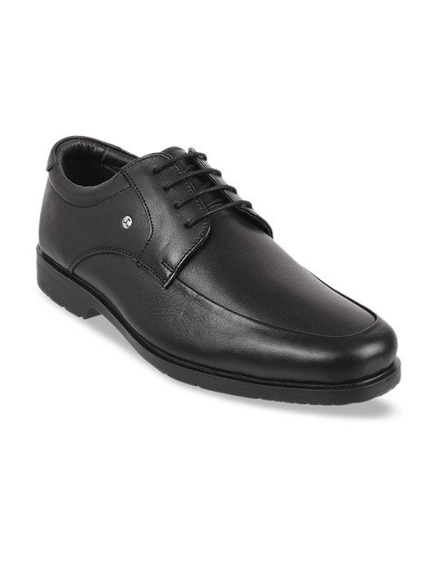 

Mochi Men Black Solid Formal Leather Derbys