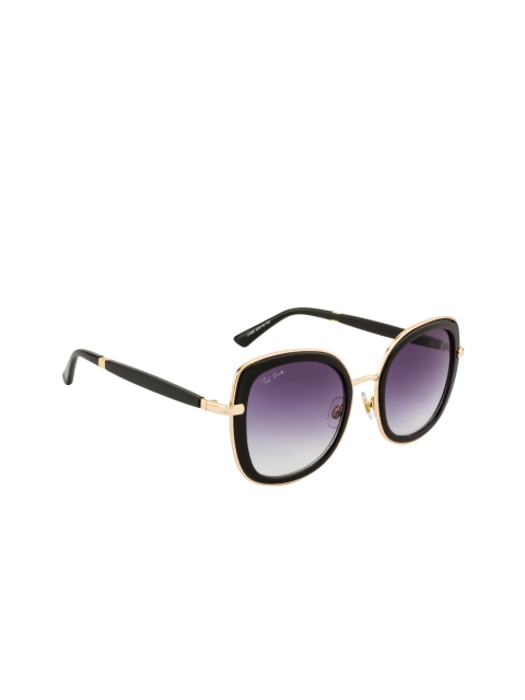 

Ted Smith Women Purple & Gold-Toned Cateye UV Protected Sunglasses TS-NJ1005/S_BLK/GRY