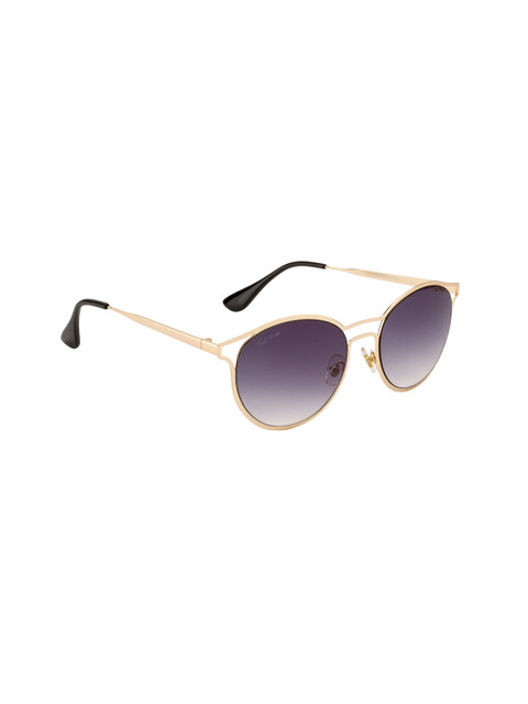 

Ted Smith Women Grey Lens & Gold-Toned Oval UV Protected Sunglasses TS-NJ1020/S_GLD/GRY