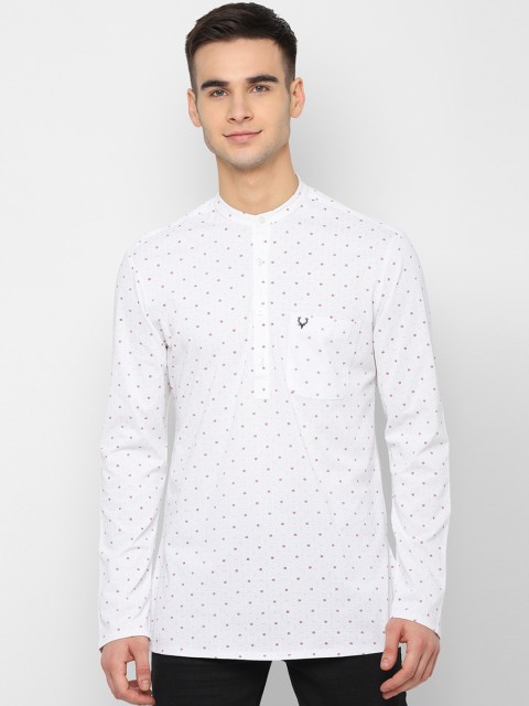 

Allen Solly Men White Regular Fit Printed Casual Shirt