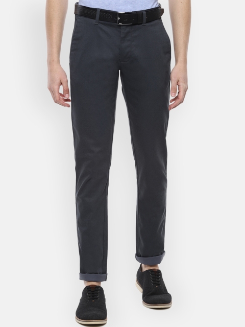 

Louis Philippe Sport Men Grey Slim Fit Self Design Regular Trousers