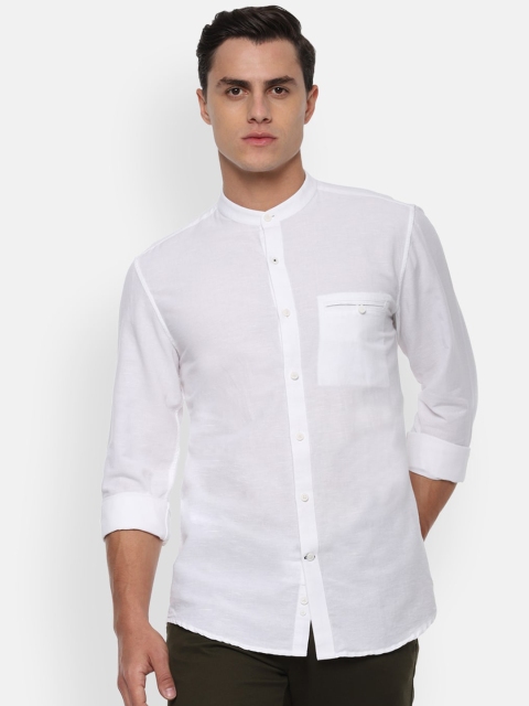 

Louis Philippe Sport Men White Super Slim Fit Solid Casual Shirt