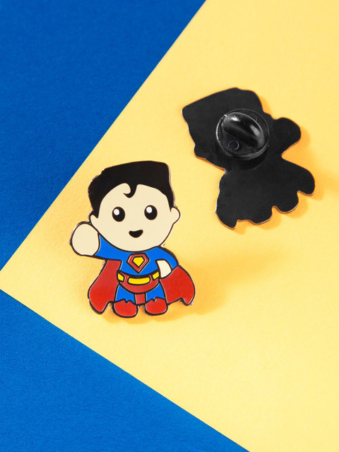 

Bigsmall Blue & Red Superman Metallic Lapel Pin