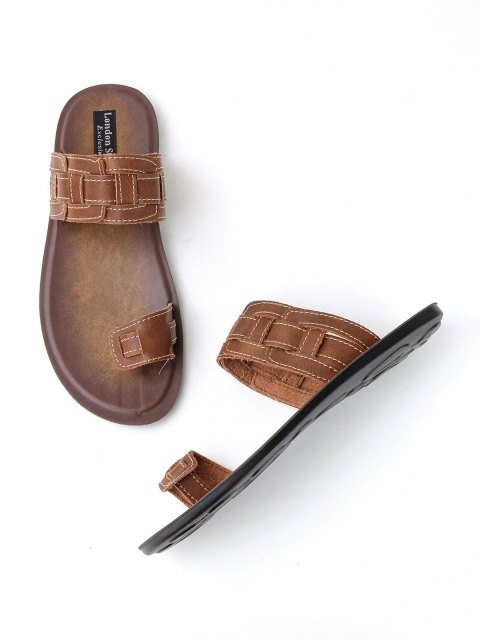 

London Steps Men Brown Slider Slipper