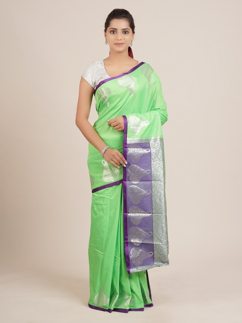 

Pothys Green Woven Design Saree