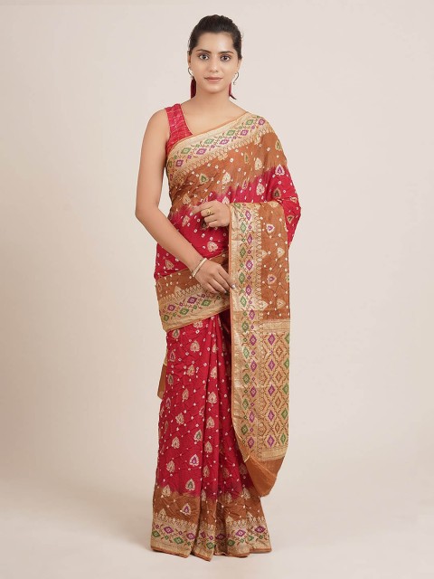 

Pothys Red Woven Design Art Silk Saree