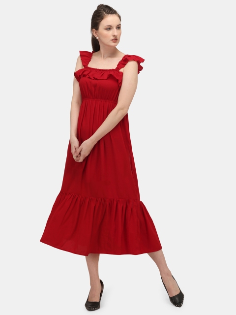 

Mesmora Red Midi Dress