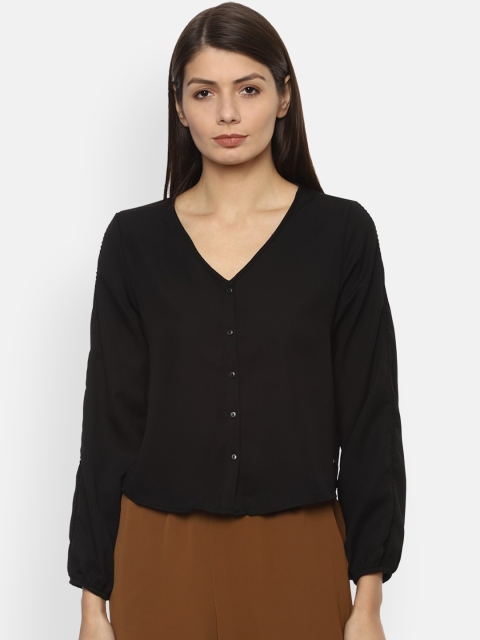 

Van Heusen Woman Black Shirt Style Top