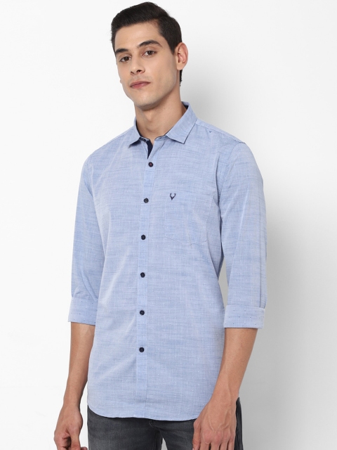 

Allen Solly Men Blue Slim Fit Solid Casual Shirt