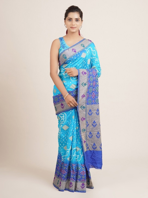 

Pothys Blue & Grey Art Silk Woven Design Saree