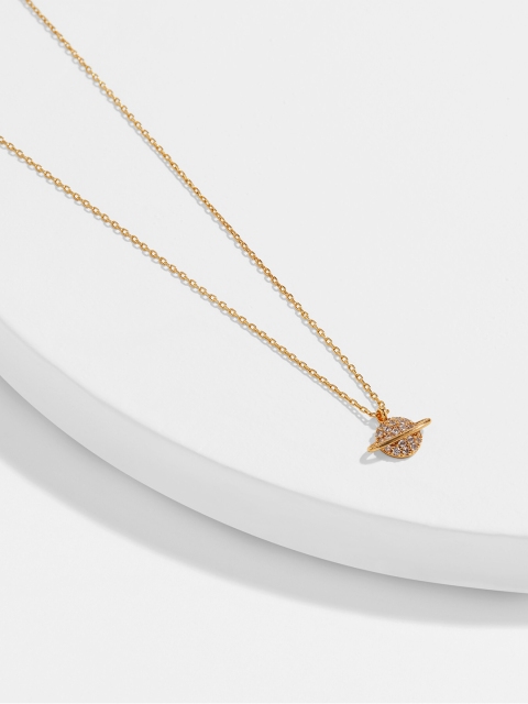 

Accessorize Women Gold Planet Pendant
