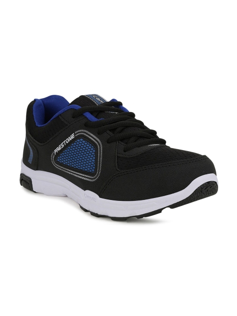 

Campus Men Black Mesh Running Shoes