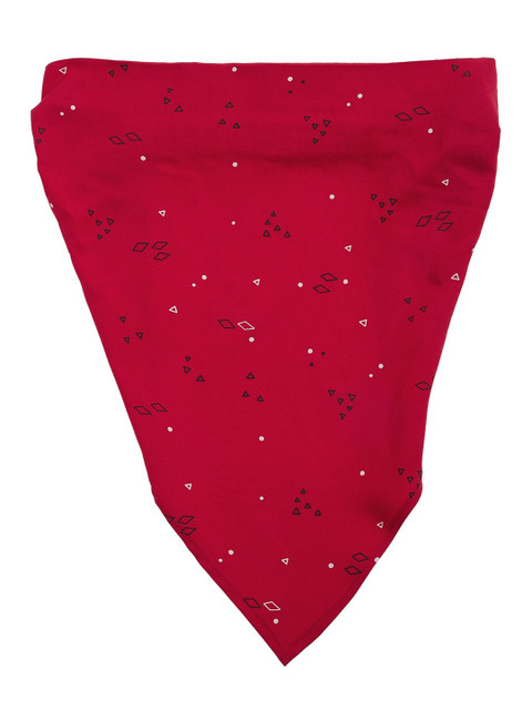

MAGRE Red & Black Printed Scarf Hairband