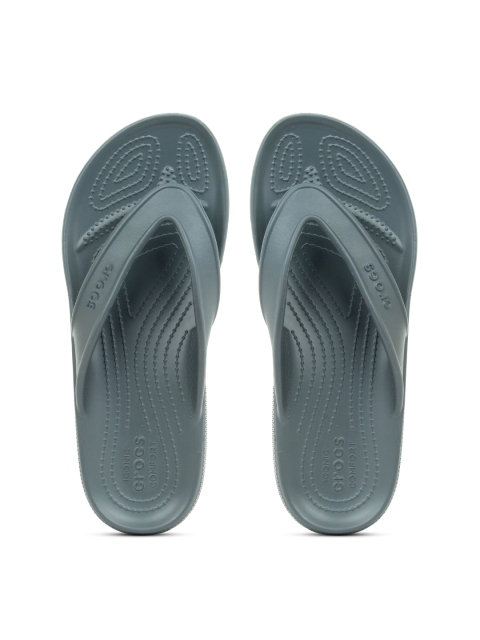 

Crocs Unisex Grey Solid Classic II Thong Flip-Flops