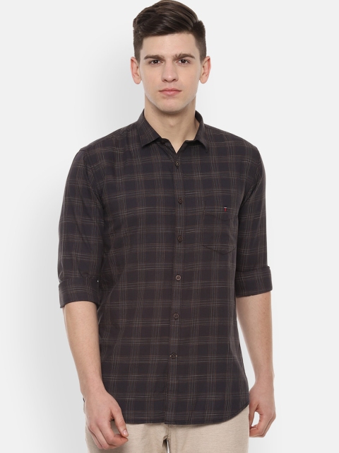 

Louis Philippe Sport Men Coffee Brown Slim Fit Checked Casual Shirt