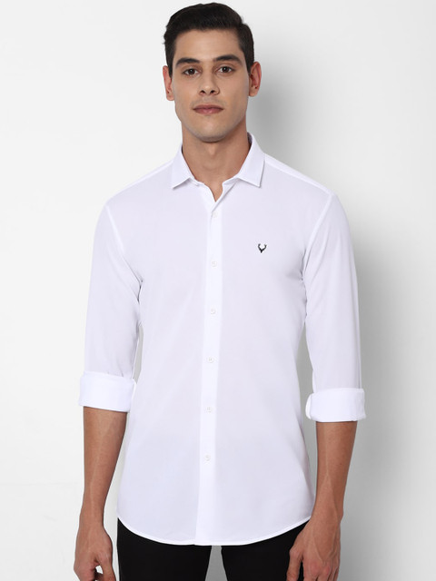 

Allen Solly Men White Slim Fit Solid Casual Shirt
