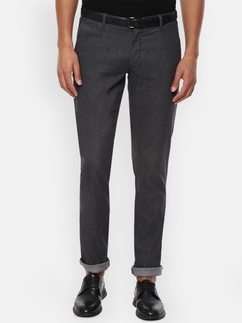 

Louis Philippe Sport Men Charcoal Grey Slim Fit Solid Regular Trousers