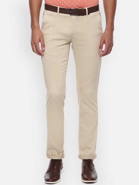 

Louis Philippe Sport Men Beige Slim Fit Solid Regular Trousers