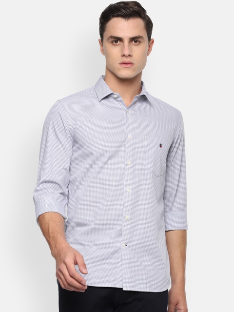 

Louis Philippe Sport Men Blue Super Slim Fit Checked Casual Shirt