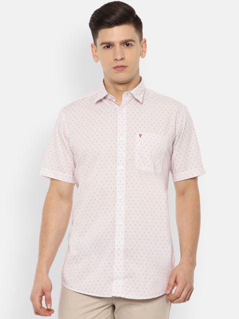 

Van Heusen Sport Men Beige Pure Cotton Slim Fit Printed Casual Shirt