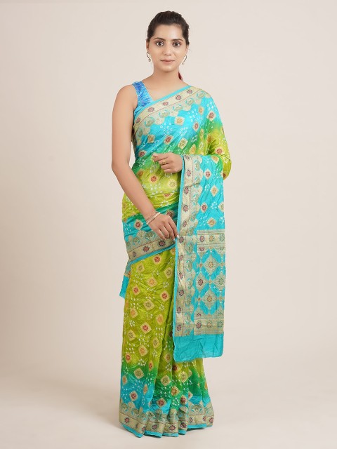

Pothys Green Woven Design Saree