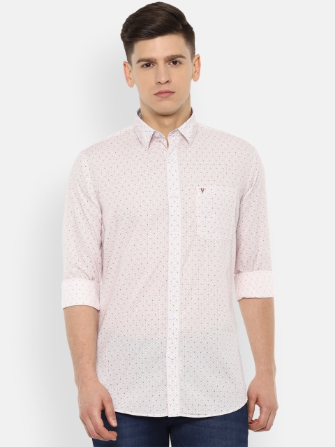 

Van Heusen Sport Men Beige Pure Cotton Slim Fit Printed Casual Shirt