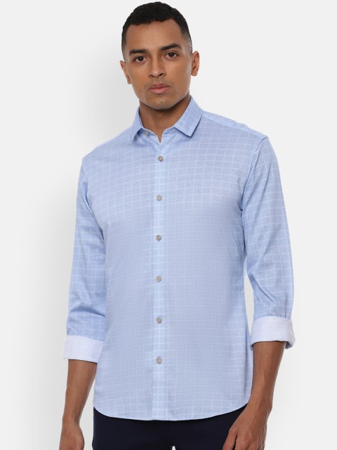 

Van Heusen Sport Men Blue Pure Cotton Slim Fit Printed Casual Shirt
