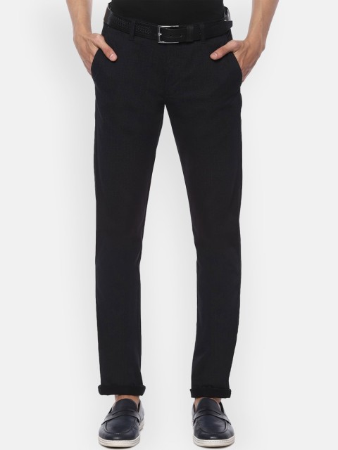

Louis Philippe Sport Men Black Slim Fit Textures Regular Trousers
