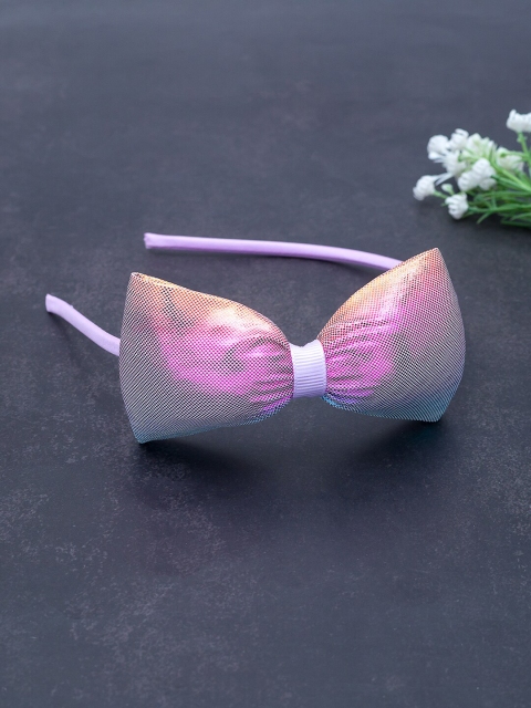 

Golden Peacock Women Purple Hairband