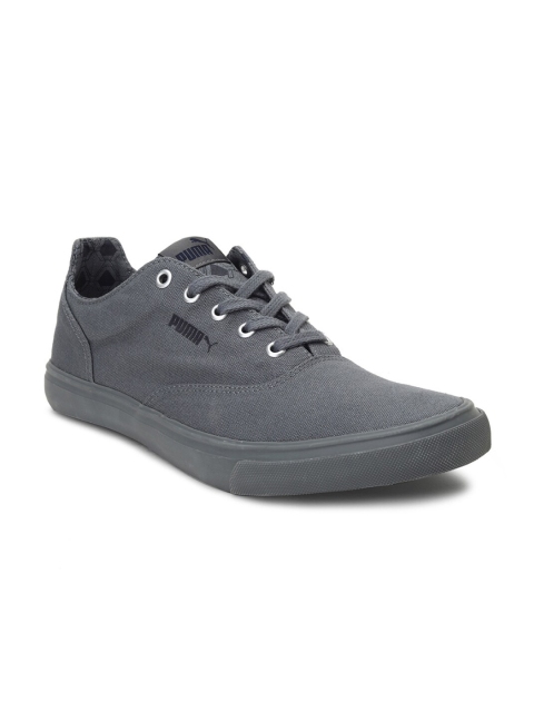Puma Men Grey Mesh Firm IDP Running Shoes