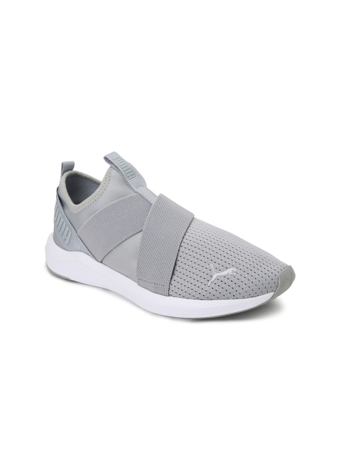 

Puma Women Grey Textile Prowl Training or Gym Shoes