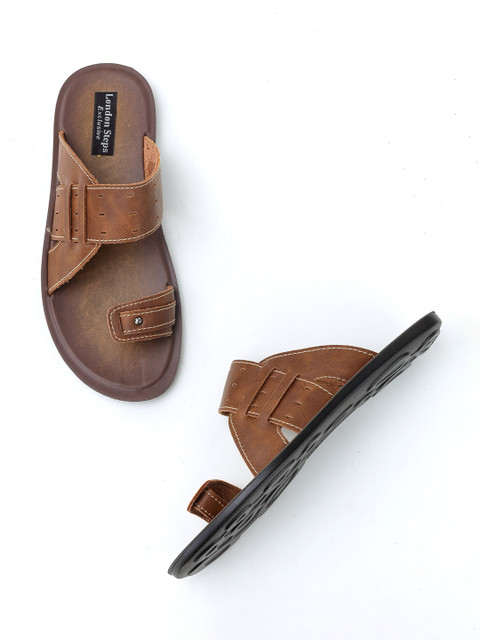 

LONDON STEPS Men Brown Comfort Sandals