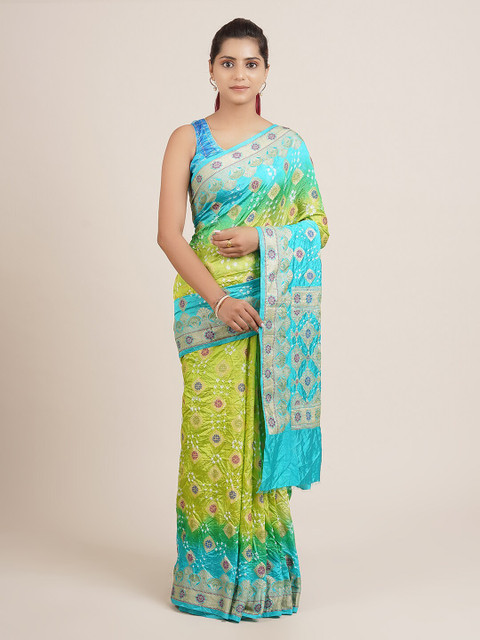 

Pothys Green Woven Design Art Silk Saree