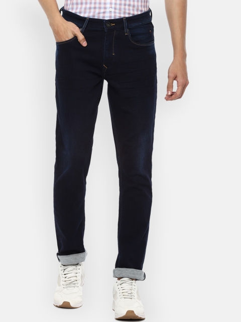 

Louis Philippe Jeans Men Navy Blue Slim Fit Light Fade Jeans