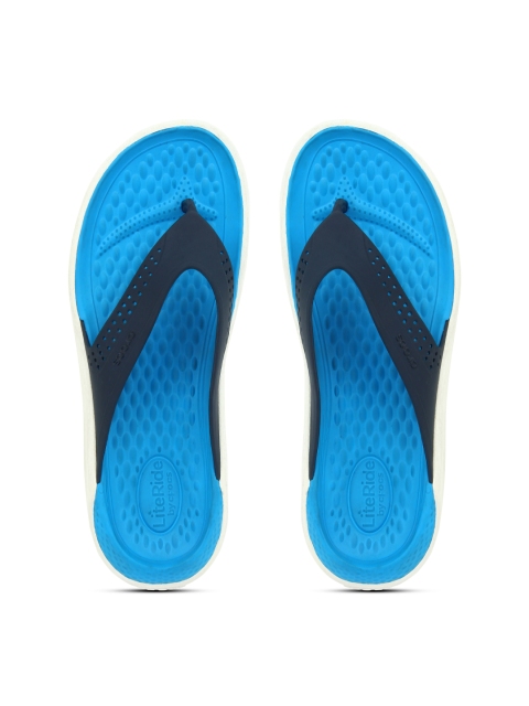 

Crocs Unisex Navy Blue LiteRide Flip Flops