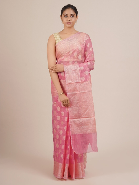 

Pothys Pink Solid Saree