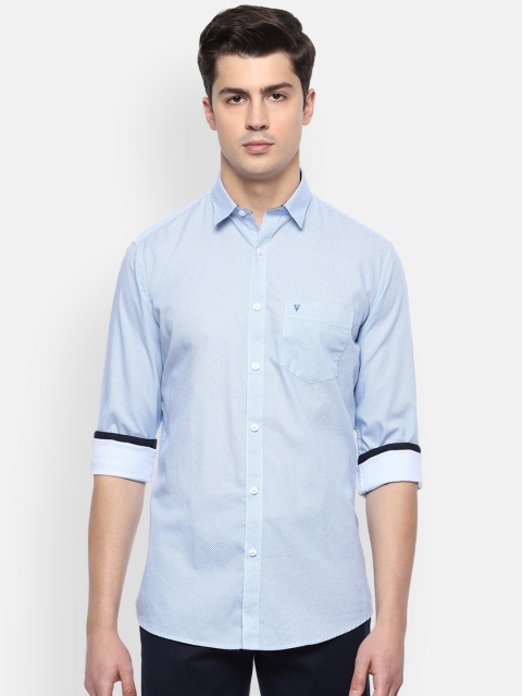 

Van Heusen Sport Men Blue Pure Cotton Slim Fit Printed Casual Shirt