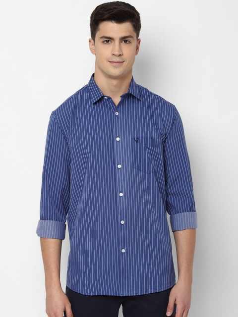 

Allen Solly Men Blue Slim Fit Striped Casual Shirt