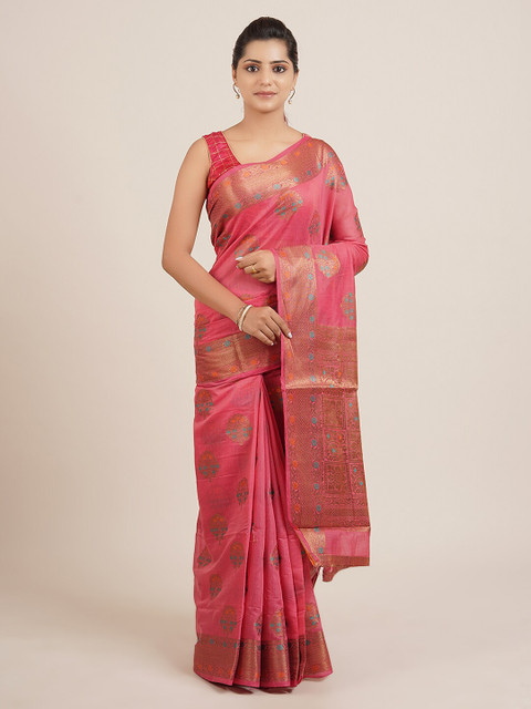 

Pothys Pink Woven Design Saree