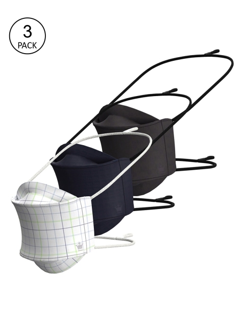 

Louis Philippe Men Pack Of 3 Assorted 3-Ply Reusable Origami Protective Outdoor Masks