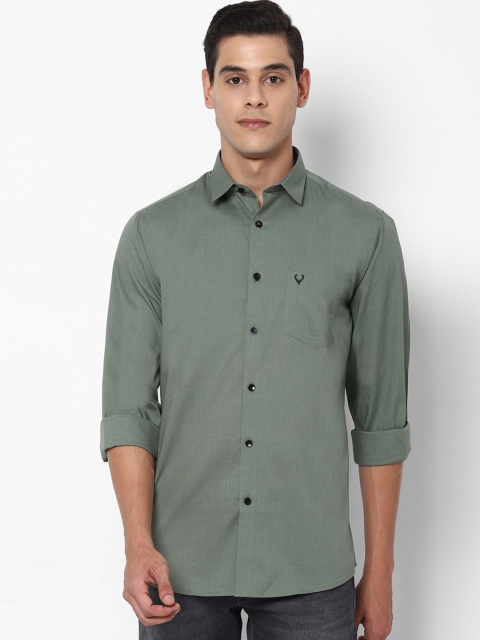 

Allen Solly Men Green Slim Fit Solid Casual Shirt