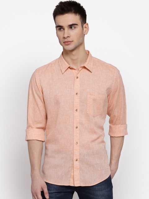 

Pepe Jeans Men Orange Regular Fit Solid Casual Shirt