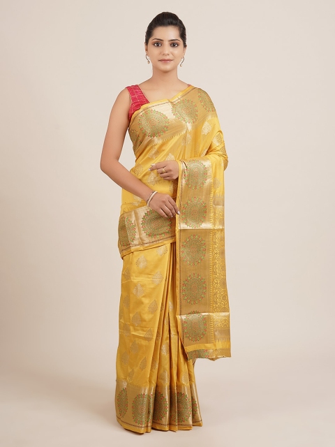 

Pothys Yellow Woven Design Saree