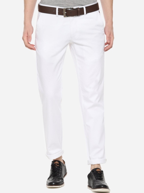 

Louis Philippe Sport Men White Slim Fit Solid Regular Trousers